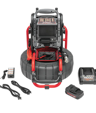 RIDGID 63828 SeeSnake Compact C40 System with CS6x Versa Monitor, 1 Battery and Charger - McCally Tool and Supply | Industrial Distributor & Repair