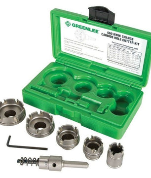 Greenlee 660 Quick Change Stainless Steel Hole Cutter Kit - McCally Tool and Supply | Industrial Distributor & Repair