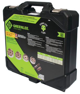 Greenlee 7308 Punch Kit Stainless Steel 2-1/2