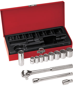 Klein Tools 66504 3/8-Inch Drive Socket Wrench Set, 12-Piece - McCally Tool and Supply | Industrial Distributor & Repair