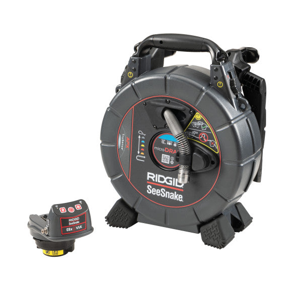 RIDGID 80653 SeeSnake microDRAIN APX and CSx Via System with TruSense, Battery, Charger