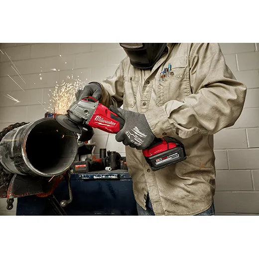 Milwaukee M18 FUEL™ 4-1/2" / 5" Braking Grinder w/ ONE-KEY™ Slide Switch, Lock-On 2883-20