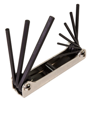 Klein Tools 70591 Folding Hex Key Set, 9-Key, SAE Sizes - McCally Tool and Supply | Industrial Distributor & Repair