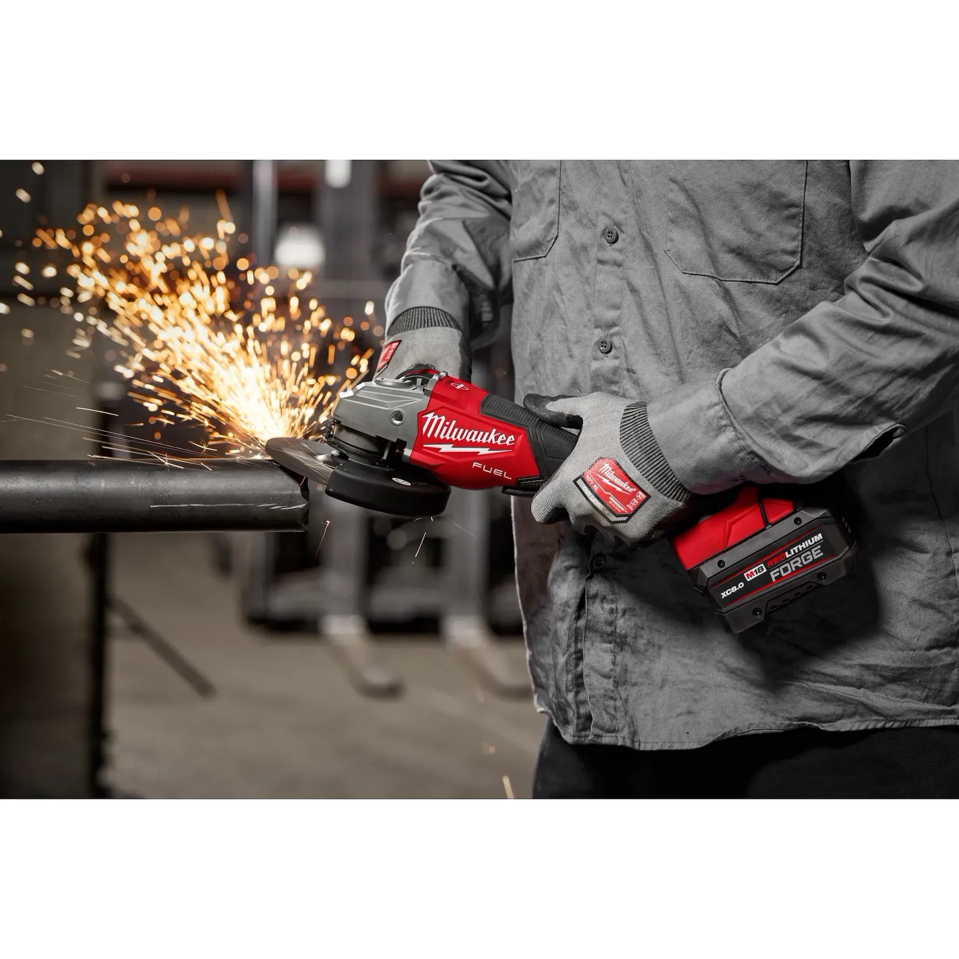 Milwaukee 3670-20 M18 FUEL™ 4-1/2"-6" Braking Grinder, Paddle Switch