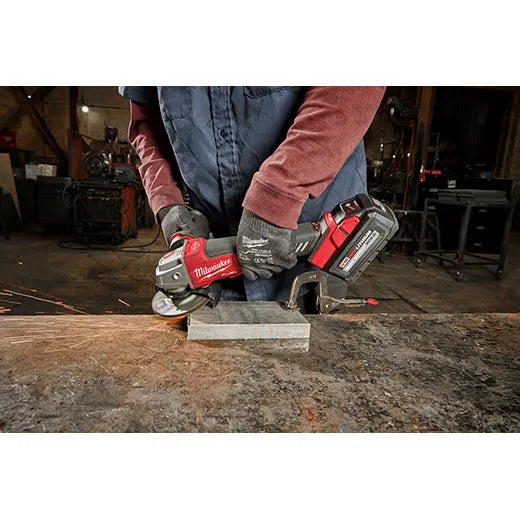 Milwaukee M18 FUEL™ 4-1/2" / 5" Variable Speed Braking Grinder, Paddle Switch No-Lock 2888-20