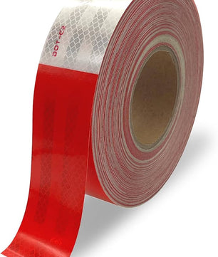 Reflective Conspicuity Tape - 2 Inch x 150 Feet, Red/White