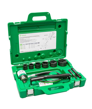 Greenlee 7306SB 11-Ton Hydraulic Knockout Kit with Hand Pump and Slug-Buster 1/2