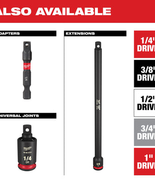 Milwaukee 49-66-6800 17PC SHOCKWAVE™ Impact Duty Socket 3/8” Drive SAE Set with PACKOUT