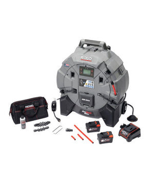 RIDGID 79773 KM-1004 FlexShaft Milling Machine Domestic (1 1/4in (32mm) - 4in (100mm)) - With Batteries & Charger