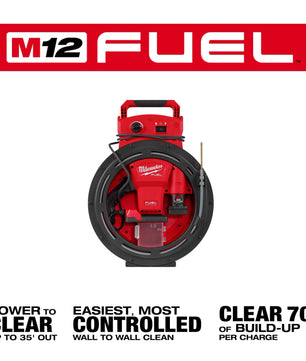 Milwaukee 2519-21 M12 FUEL™ High Speed Chain Snake for 1-1/4”-2” Pipes