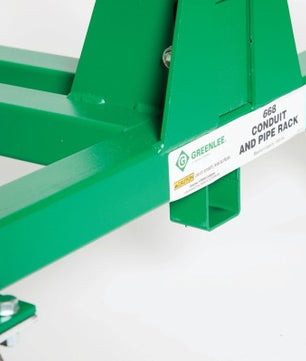 Greenlee 668 Mobile Conduit and Pipe Rack - McCally Tool and Supply | Industrial Distributor & Repair