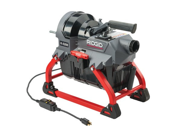 RIDGID 62378 K-5208, 115V 60Hz Sectional Drain Cleaner with Cables, Wire Basket Kit