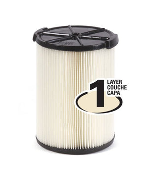 RIDGID 72947 VF4000 Standard 1-Layer Pleated Paper Filter - McCally Tool and Supply | Industrial Distributor & Repair