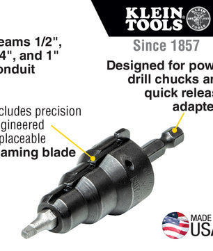 Klein Tools 85091 Power Conduit Reamer - McCally Tool and Supply | Industrial Distributor & Repair