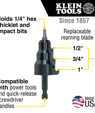 Klein Tools 85091 Power Conduit Reamer - McCally Tool and Supply | Industrial Distributor & Repair