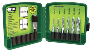 Greenlee DTAPKIT 6-Piece Drill Tap Set 6-32 to 1/4-20 - McCally Tool and Supply | Industrial Distributor & Repair