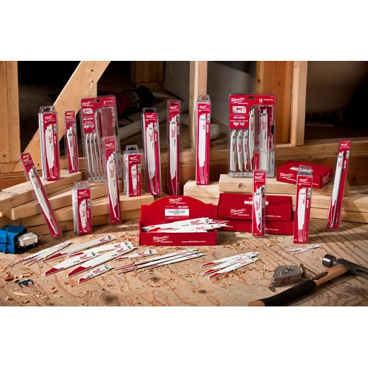 Milwaukee 48-01-7026 9" 5 TPI The AX Demolition Wood Cutting Sawzall Blade (100 Pack)