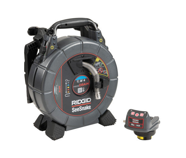 RIDGID 80653 SeeSnake microDRAIN APX and CSx Via System with TruSense, Battery, Charger