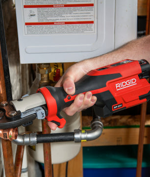 RIDGID 78208 RP 251 Press Tool Battery Kit with ProPress Rings & Jaws and C1 Actuator