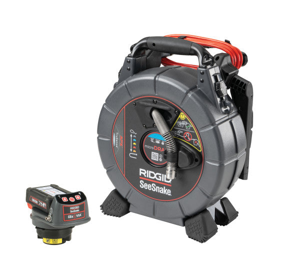 RIDGID 80653 SeeSnake microDRAIN APX and CSx Via System with TruSense, Battery, Charger