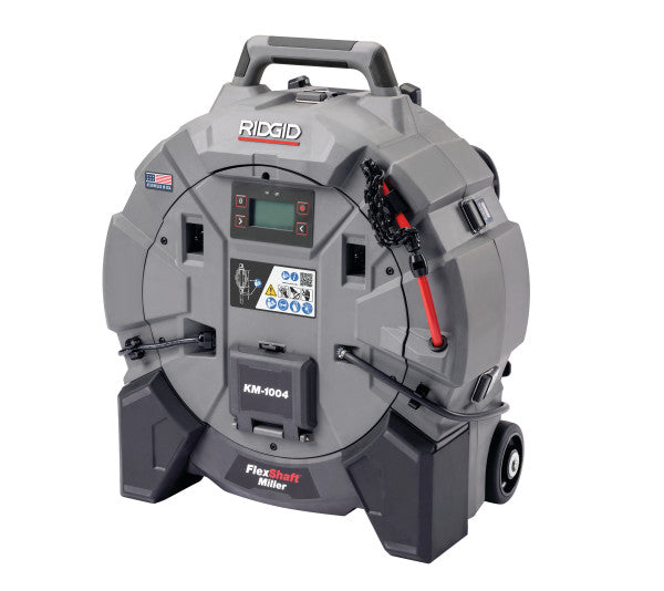 RIDGID 79773 KM-1004 FlexShaft Milling Machine Domestic (1 1/4in (32mm) - 4in (100mm)) - With Batteries & Charger