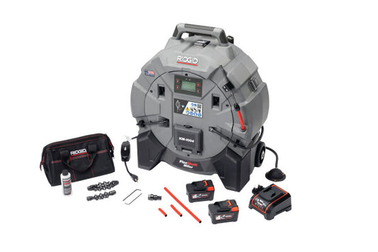 RIDGID 79773 KM-1004 FlexShaft Milling Machine Domestic (1 1/4in (32mm) - 4in (100mm)) - With Batteries & Charger