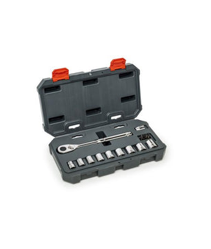 Crescent CSWS38MM15 3/8 in. Drive 6-Point Standard Metric Mechanics Tool Set with Case (15-Piece)