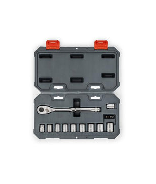 Crescent CSWS38MM15 3/8 in. Drive 6-Point Standard Metric Mechanics Tool Set with Case (15-Piece)