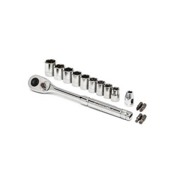 Crescent CSWS38MM15 3/8 in. Drive 6-Point Standard Metric Mechanics Tool Set with Case (15-Piece)