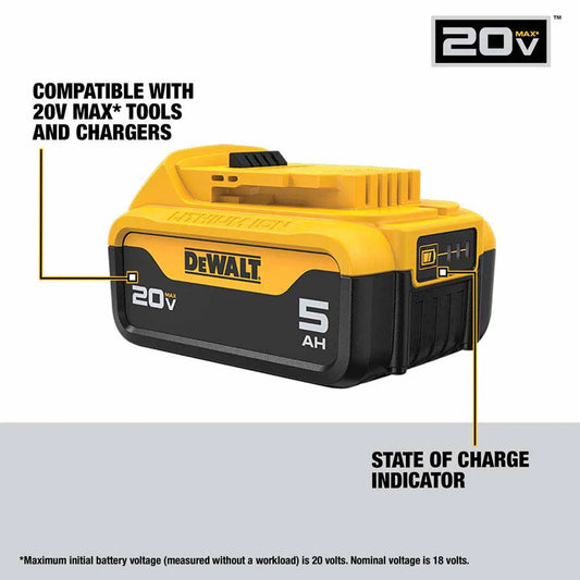 DeWALT DCB205-2 20V MAX 5Ah Battery (2 PK) - McCally Tool and Supply | Industrial Distributor & Repair