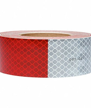 Reflective Conspicuity Tape - 2 Inch x 150 Feet, Red/White