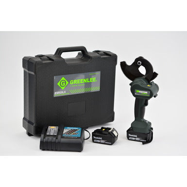 Greenlee ESR25LX12 ACSR Ratchet Cable Cutter with Batteries and Charger