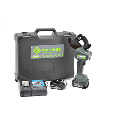 Greenlee ESR25LX12 ACSR Ratchet Cable Cutter with Batteries and Charger