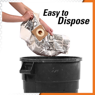 RIDGID 40153 VF3503 High-Efficiency 6-9 Gallon Vacuum Dust Bags - McCally Tool and Supply | Industrial Distributor & Repair