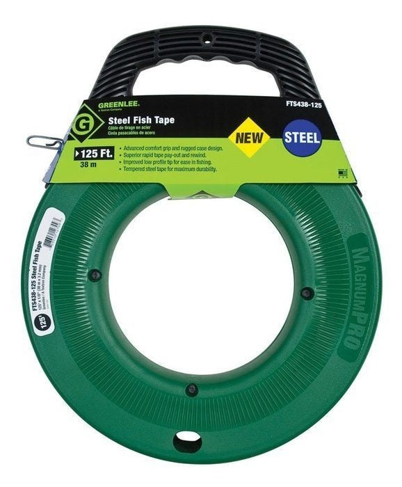 Greenlee FTS438-125 125' Steel Fish Tape