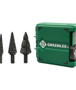 Greenlee GSBSET3 Step Bit Set (#1, #4, #9) - McCally Tool and Supply | Industrial Distributor & Repair