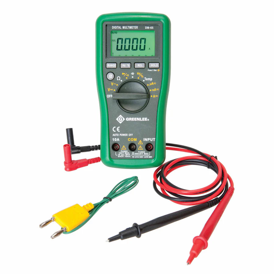 Greenlee DM-65 Digital Multimeter - McCally Tool and Supply | Industrial Distributor & Repair
