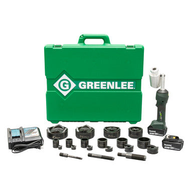 Greenlee LS100X11SB4 Intelli-PUNCH Battery-Hydraulic Knockout Kit with Slug-Buster 1/2" - 4"