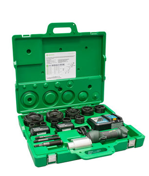Greenlee LS100X11SB4 Intelli-PUNCH Battery-Hydraulic Knockout Kit with Slug-Buster 1/2