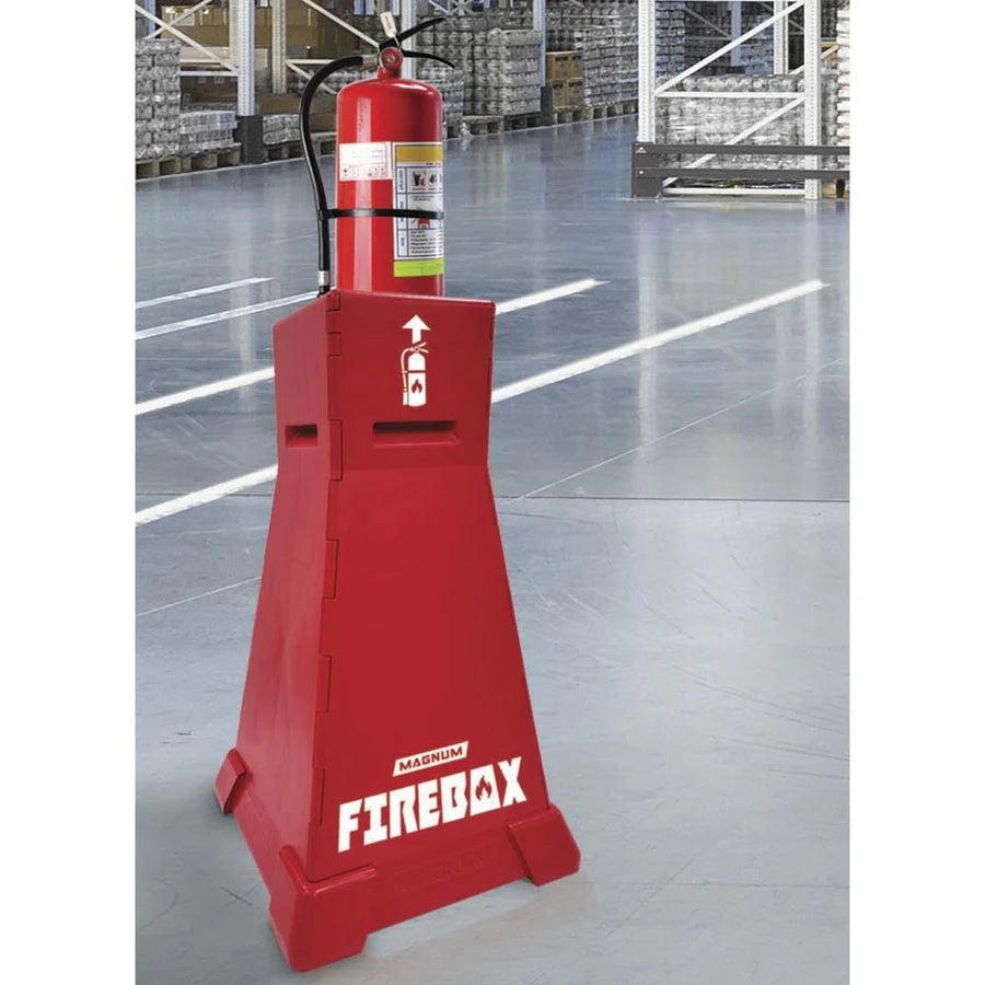 Magnum SAFE-ST Firebox 34" Portable Fire Extinguisher Stand & Safety Station