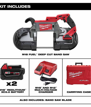 Milwaukee 2729-22 M18 FUEL™ Deep Cut Band Saw Kit - McCally Tool and Supply | Industrial Distributor & Repair