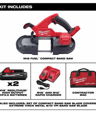 Milwaukee 2829-22 M18 FUEL™ Compact Band Saw Kit - McCally Tool and Supply | Industrial Distributor & Repair