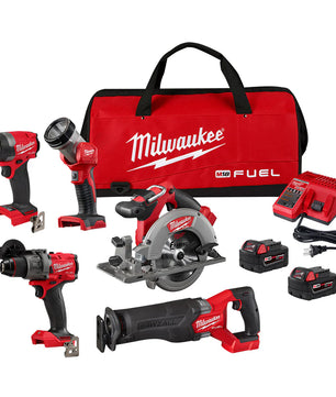 Milwaukee 3697-25 M18 FUEL™ 5-Tool Combo Kit - McCally Tool and Supply | Industrial Distributor & Repair