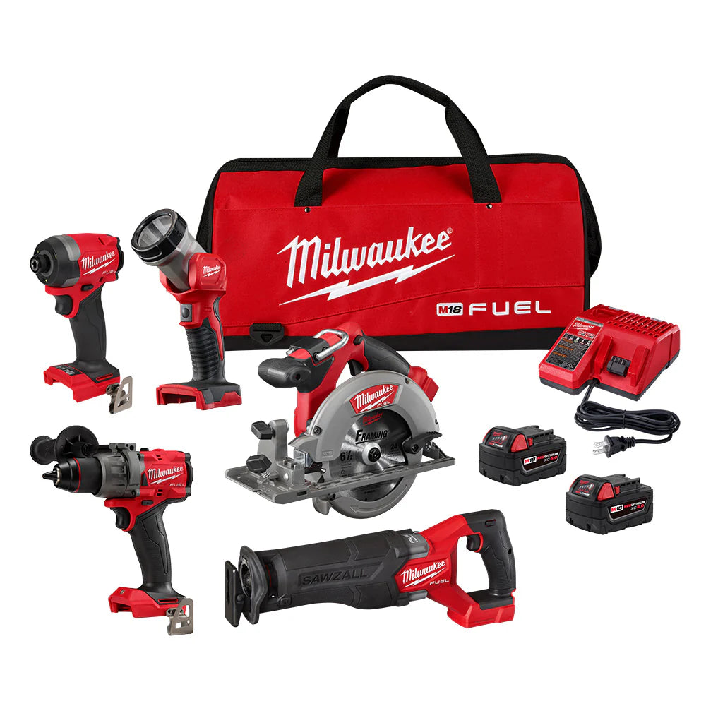 Milwaukee 3697-25 M18 FUEL™ 5-Tool Combo Kit - McCally Tool and Supply | Industrial Distributor & Repair