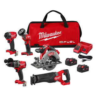 Milwaukee 3697-25 M18 FUEL™ 5-Tool Combo Kit - McCally Tool and Supply | Industrial Distributor & Repair