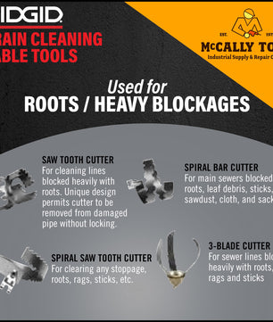 RIDGID | Drain Cleaning | Heavy Blockage Cutters