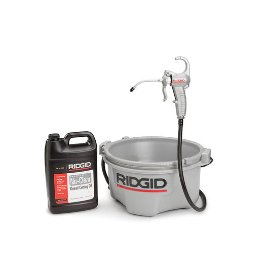 RIDGID 10883 Oiler with 1 Gallon Nu-Clear Thread Cutting Oil - McCally Tool and Supply | Industrial Distributor & Repair