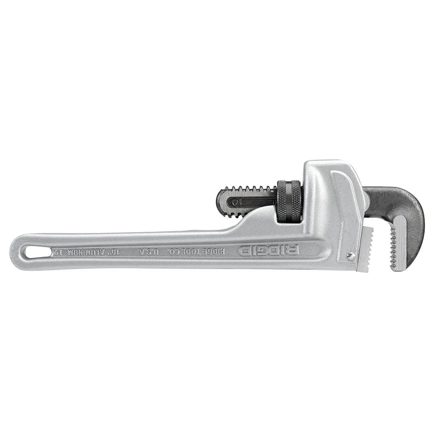 RIDGID 31090 10" Aluminum Straight Pipe Wrench - McCally Tool and Supply | Industrial Distributor & Repair