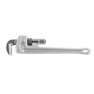 RIDGID 12" Aluminum Straight Pipe Wrench – 2" Capacity, Model 47057, Heavy Duty