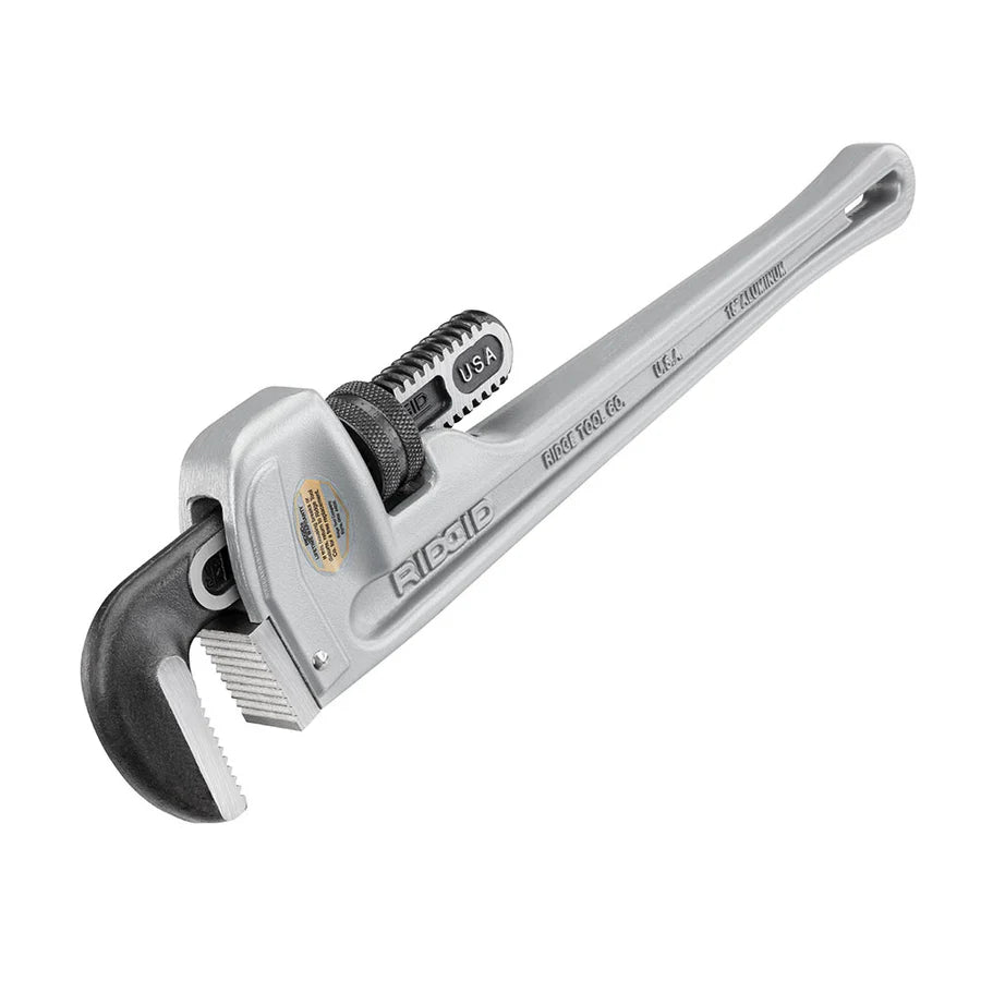 RIDGID 31100 18" Aluminum Straight Pipe Wrench - McCally Tool and Supply | Industrial Distributor & Repair